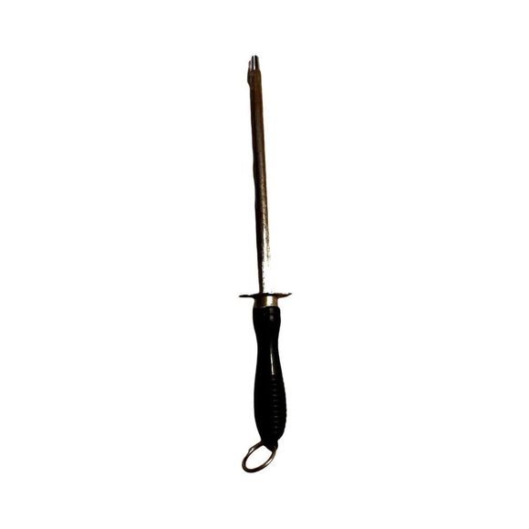 Sharpening Steel Rod Knife Sharpener 12" Cutlery Slip Resistant Handle Kitchen - Picture 1 of 2